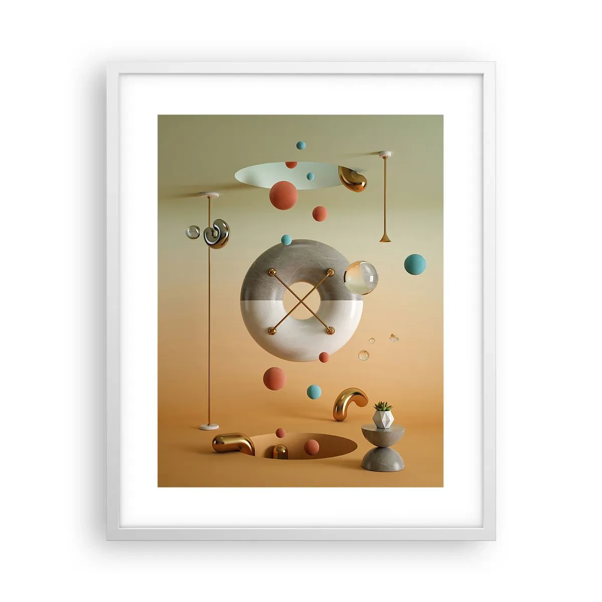 Plakát v bílém rámu - Vše je možné - 40x50 cm