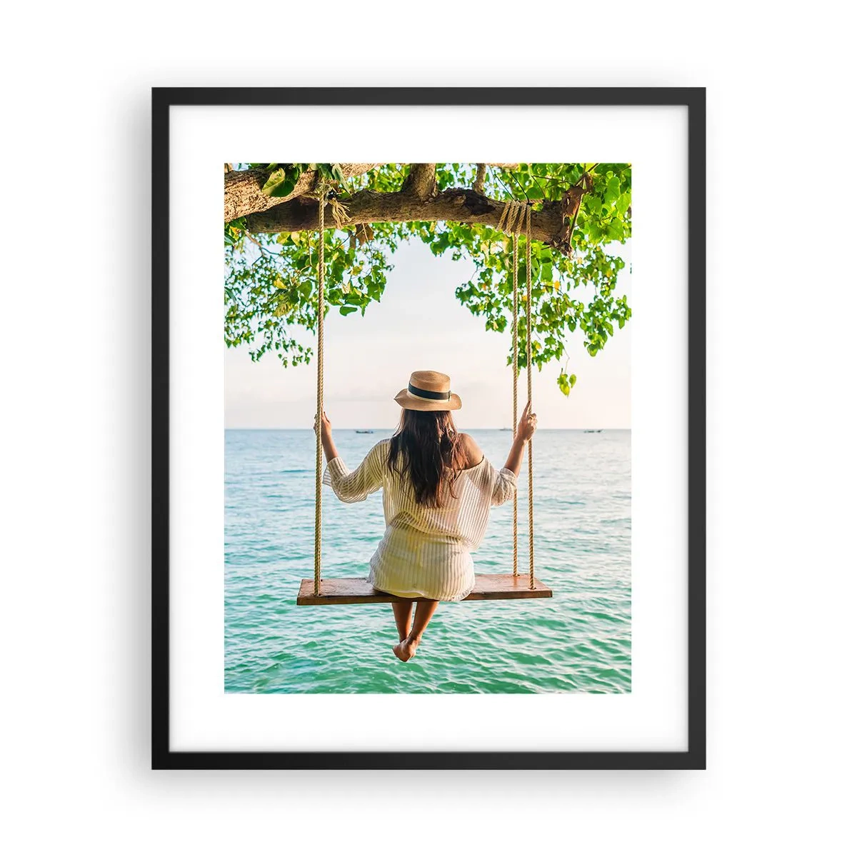 Plakát v černém rámu - Život je krásný - 40x50 cm