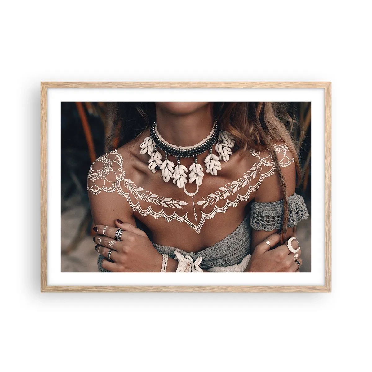 Plakát v rámu světlý dub - Talismany, rituály ženskosti - 70x50 cm