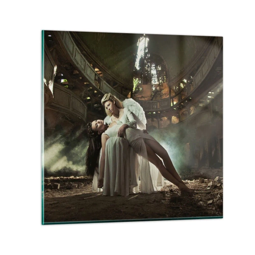 Obraz na skle - Duch starého divadla - 50x50 cm