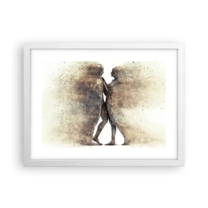 Plakát v bílém rámu - Z prachu povstali, aby milovali - 40x30 cm