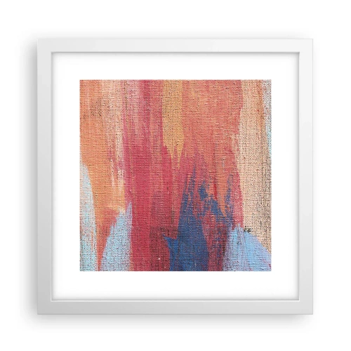 Plakát v bílém rámu - Stékat duhou - 30x30 cm