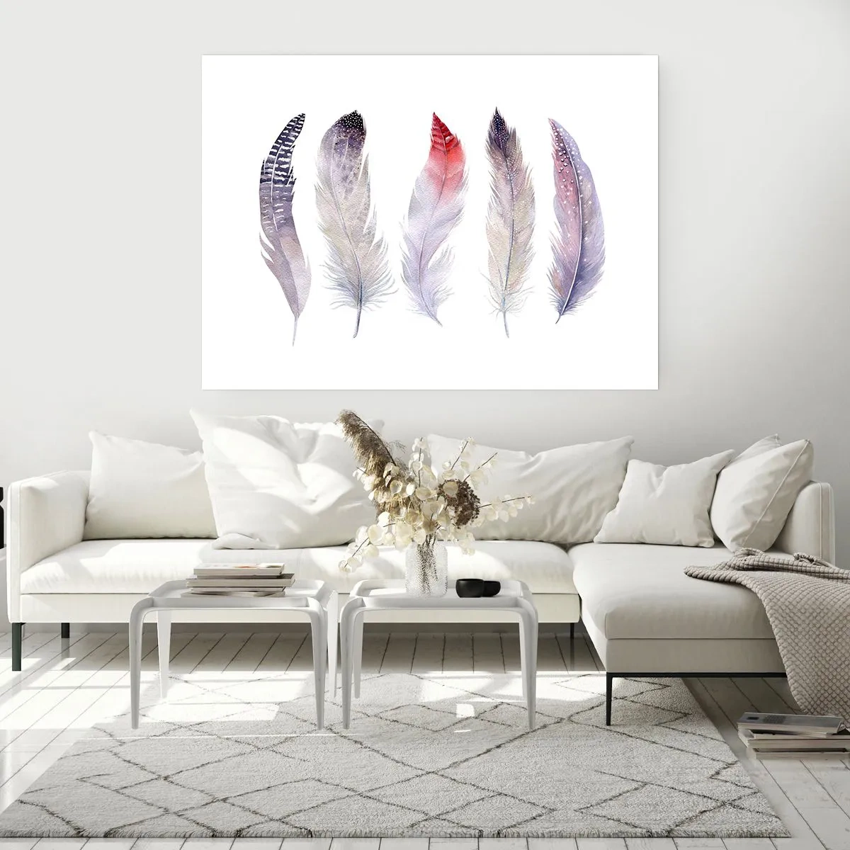 Plakát - Jemné jako různobarevná mlha - 70x50 cm