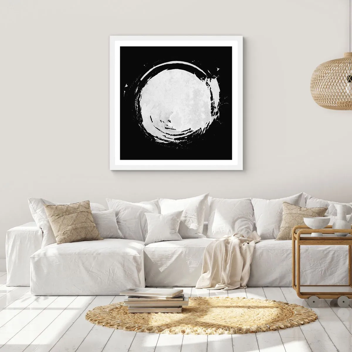 Plakát v bílém rámu - Správné řešení - 60x60 cm