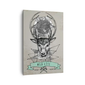 Obraz na plátně - Vidění sv. Huberta - 70x100 cm