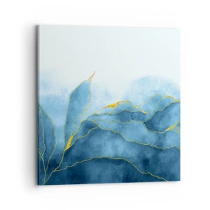 Obraz na plátně - Blankyt ve zlatě - 70x70 cm