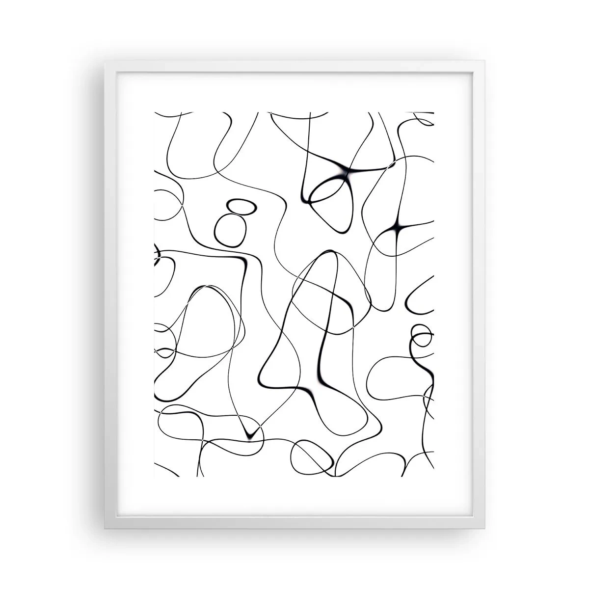 Plakát v bílém rámu - Cesty života, zákruty osudu - 40x50 cm