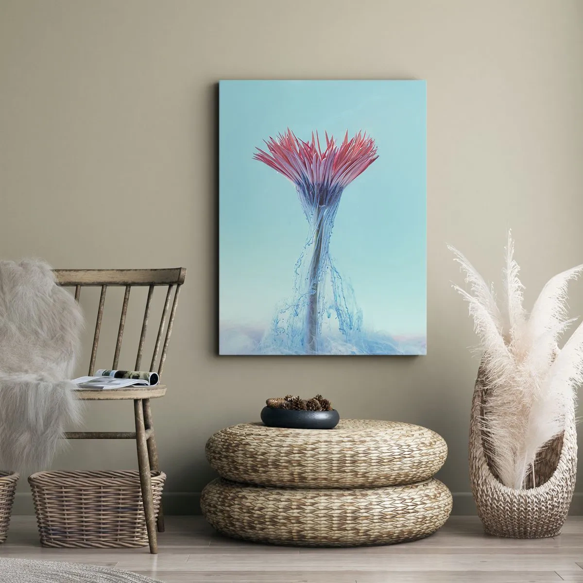 Obraz na plátně - V osvěžujícím objetí - 55x100 cm