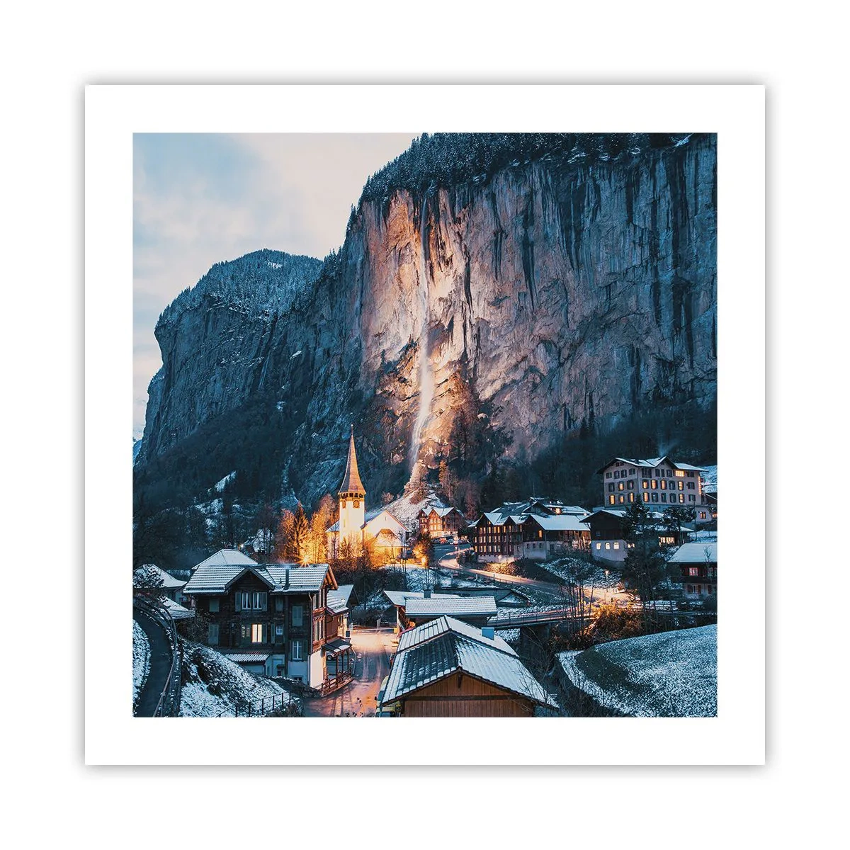 Plakát - Světlý duch zimy - 50x50 cm