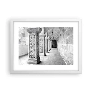 Plakát v bílém rámu - Kam...? - 40x30 cm