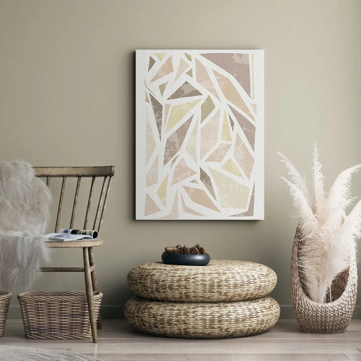 Obraz na plátně - Kompozice: vitráž - 80x120 cm