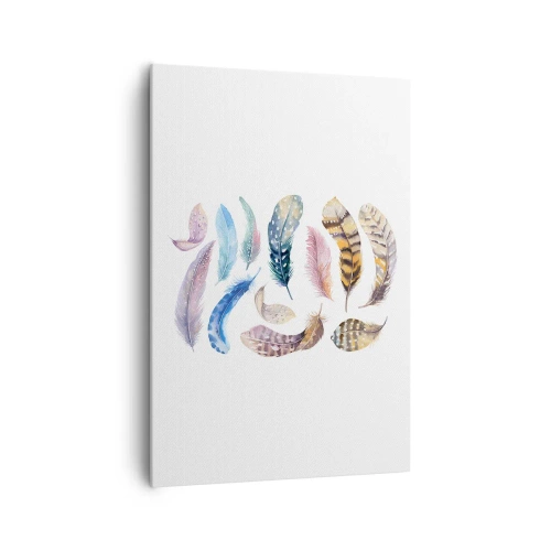 Obraz na plátně - Lehké, strakaté a vícebarevné - 70x100 cm