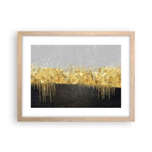Plakát v rámu světlý dub - Dovnitř a vzhůru - 40x30 cm