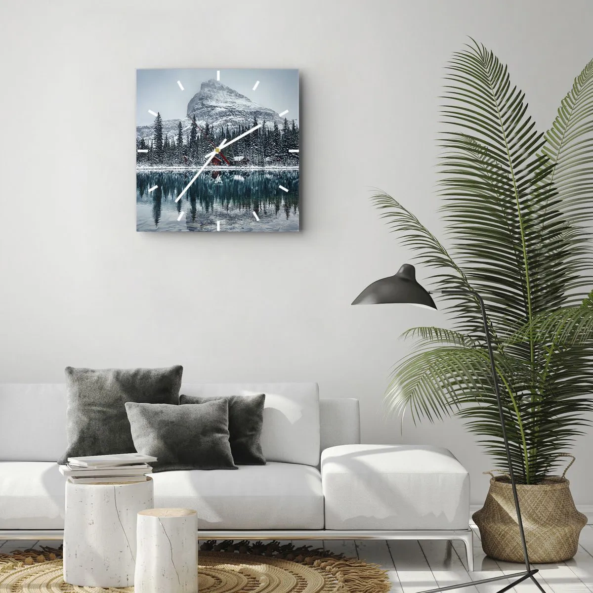 Nástěnné hodiny - Kanadské útočiště - 30x30 cm