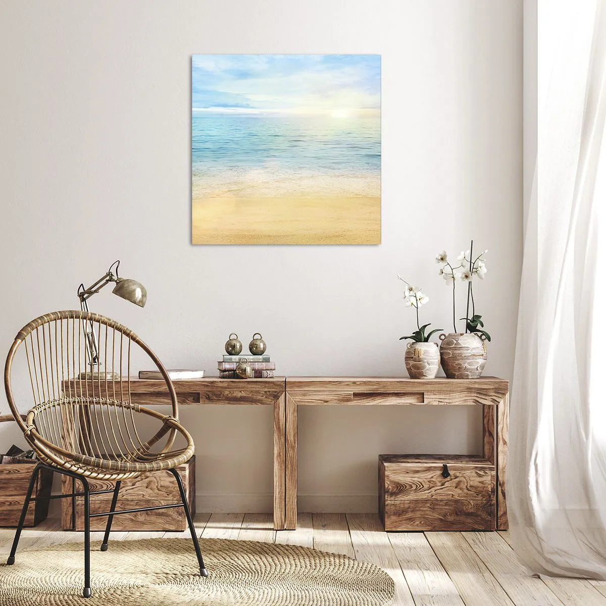 Obraz na plátně - Velká modř - 60x60 cm