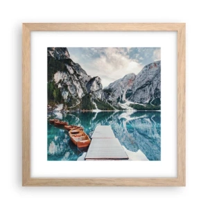 Plakát v rámu světlý dub - Ukážeme vám krásu - 30x30 cm