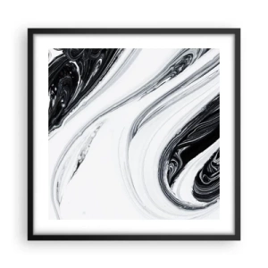 Plakát v černém rámu - Spojení protikladů - 50x50 cm