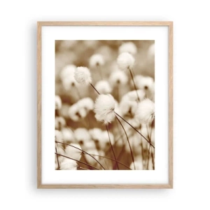 Plakát v rámu světlý dub - Chlupatý lán - 40x50 cm