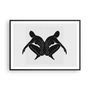 Plakát v černém rámu - Společná duše - 100x70 cm