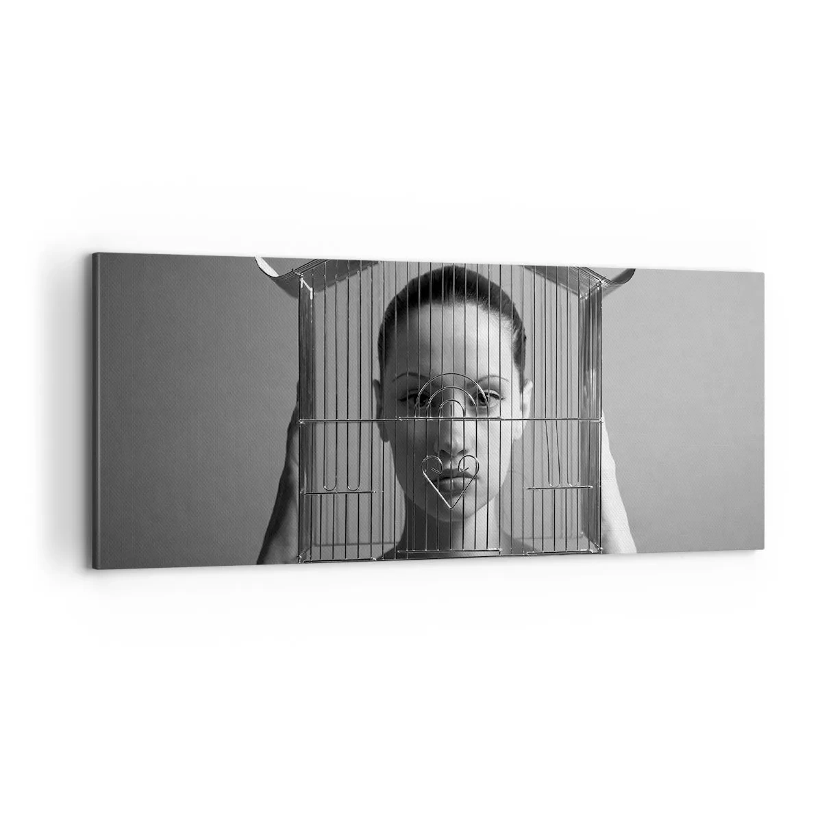 Obraz na plátně - Tak trochu surrealistický portrét - 100x40 cm