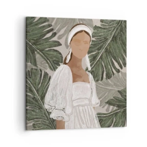 Obraz na plátně - Exotický portrét - 60x60 cm