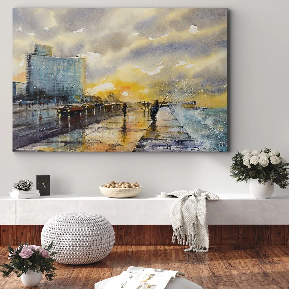 Obraz na plátně - Život na pobřeží - 120x80 cm