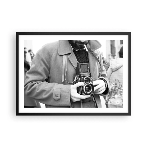 Plakát v černém rámu - V retro stylu - 70x50 cm