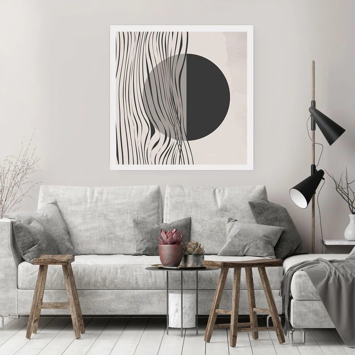 Plakát - Poloviční kompozice - 60x60 cm