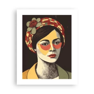 Plakát - Korálová dáma - 40x50 cm