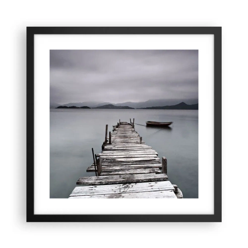 Plakát v černém rámu - Zítra můžeš vyrazit - 40x40 cm