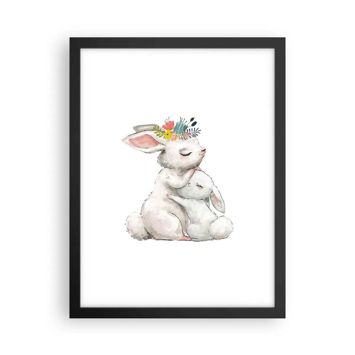 Plakát v černém rámu - Nejlepší je u mámy - 30x40 cm