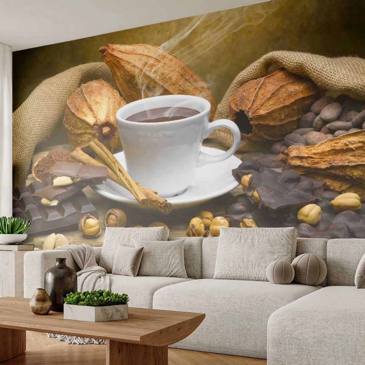 Fototapeta Samolepicí Deluxe Sticker - Pro hledače vzrušení - Gastronomie, Čokoláda, Káva - 250x175 cm