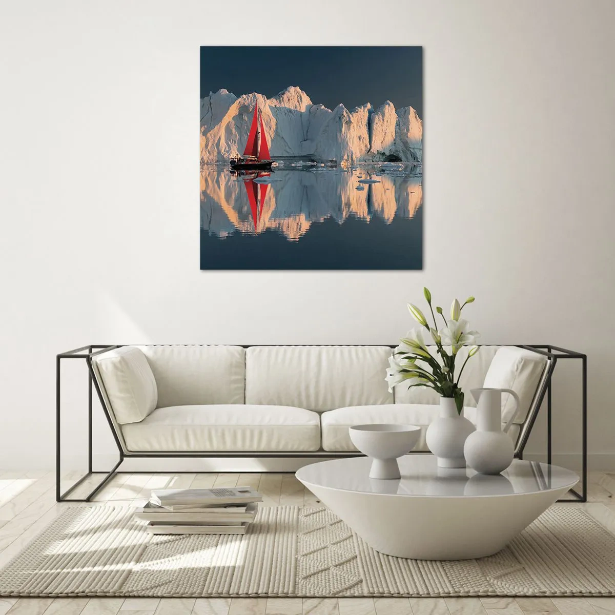 Obraz na skle - Na okraji světa - 30x30 cm