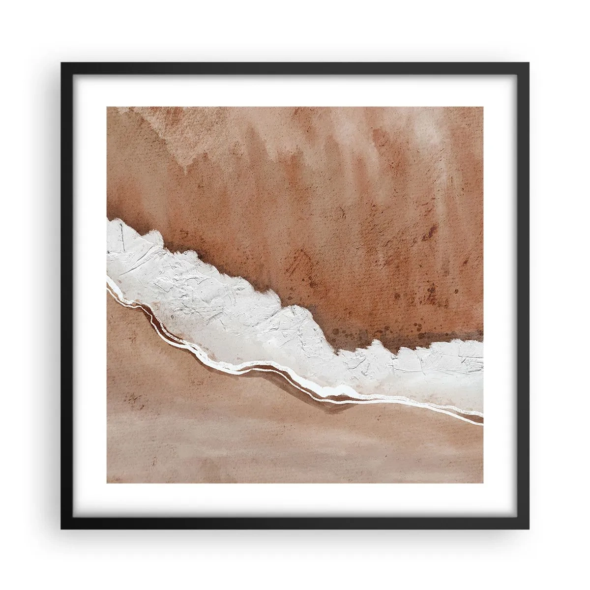 Plakát v černém rámu - V zemitých barvách - 50x50 cm