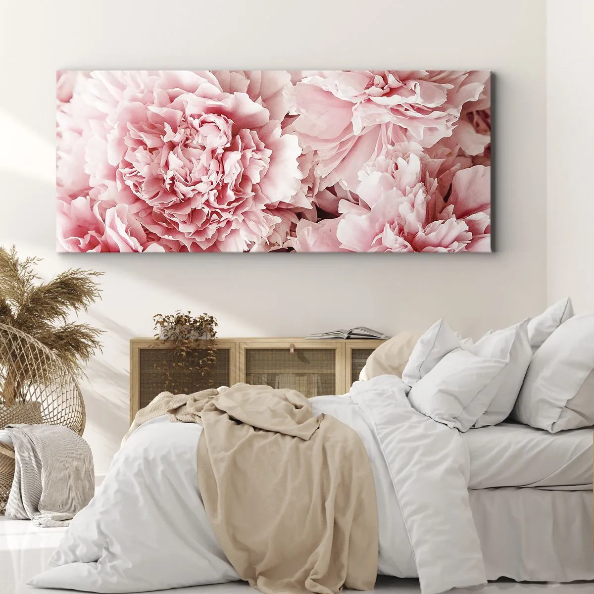 Obraz na plátně - Růžový sen - 100x40 cm