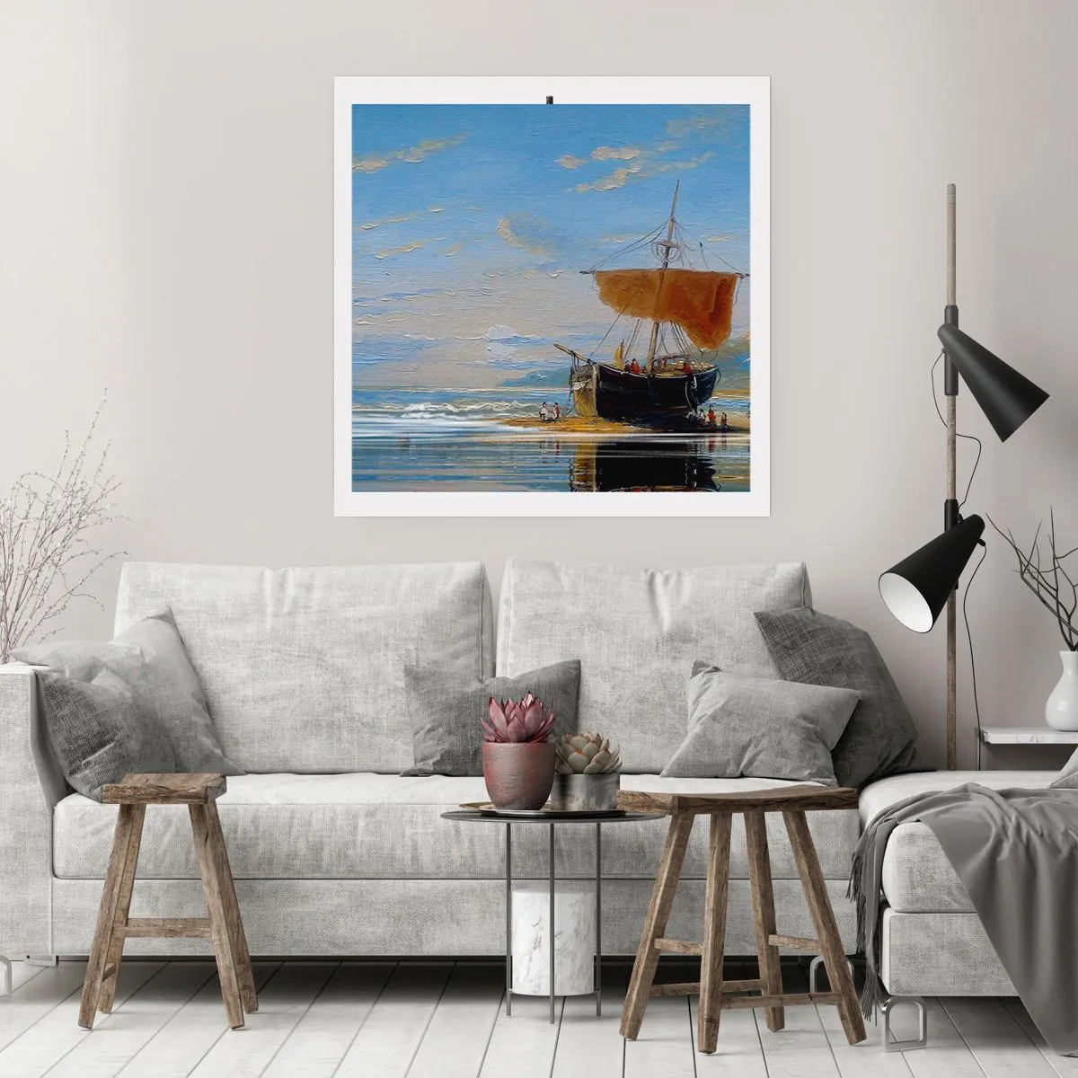 Plakát - Voda, země, vzduch - 60x60 cm